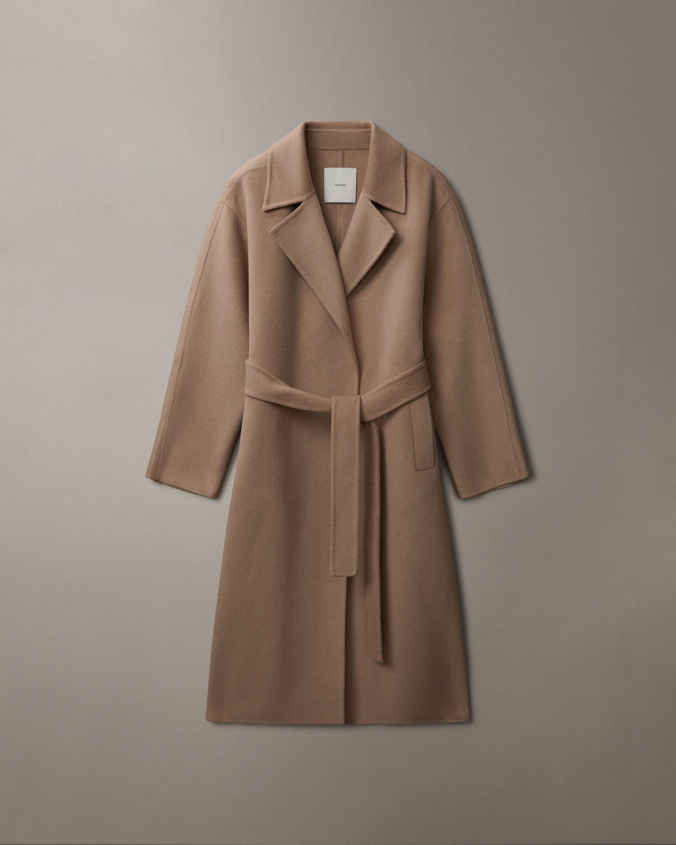 Wool mix trench coat in camel best sale