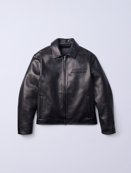 Jung Kook for Calvin Klein Leather Racer Jacket