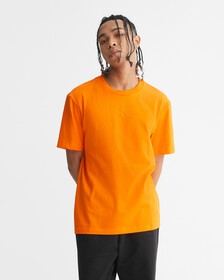 MONOGRAM 壓花寬鬆 T 裇, Vibrant Orange, hi-res