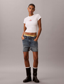 Slim Monogram T-shirt - Pride, Bright White, hi-res