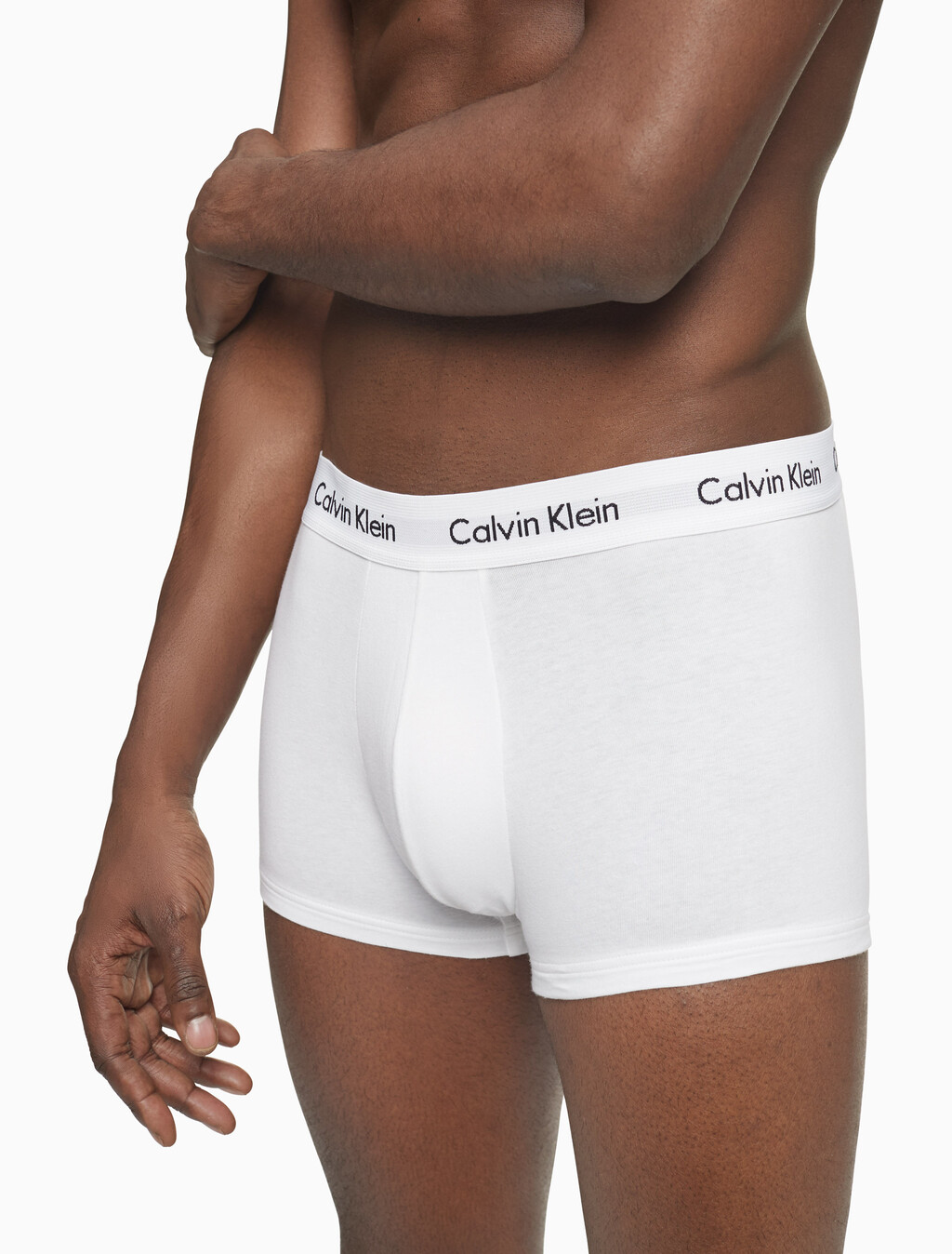Cotton Stretch 低腰貼身短版四角褲（3 件組）, White, hi-res