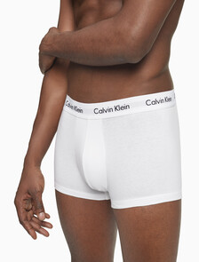 Cotton Stretch 低腰貼身短版四角褲（3 件組）, White, hi-res