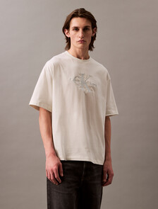 Relaxed Monogram T-shirt, Puritan Gray, hi-res
