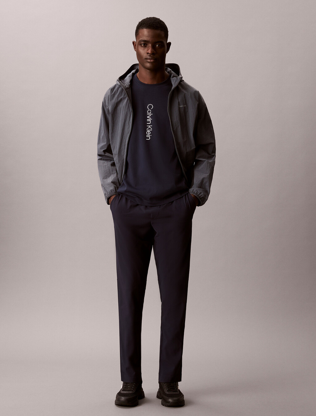 棉質混紡健身 T 恤, Shoreline, hi-res