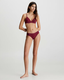 Core Tonal Triangle Bikini Top, Deep Cranberry, hi-res