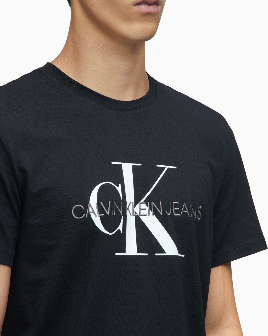 Monogram Logo 上衣, Ck Black, hi-res