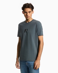 Cut Out Logo Tee, Ocean Teal, hi-res