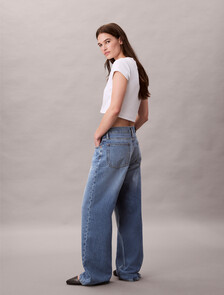 Low Rise Baggy Jeans, CARMINE, hi-res