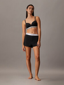 Icon Cotton Sleep Shorts, Black (Legacy 001), hi-res