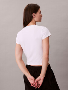Breathable Quick-Dry Cropped Travel T-shirt, Classic White, hi-res