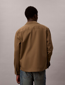 寬版棉質襯衫式外套, Capers, hi-res