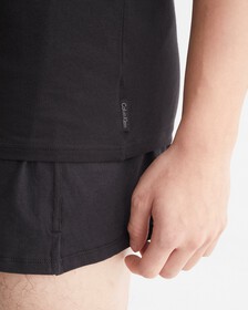 MODERN COTTON 彈性背心 2 件裝, Black/Black, hi-res