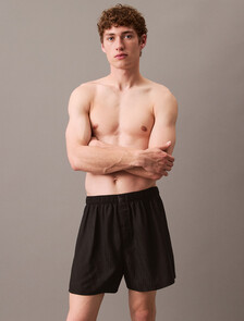 Satin Jacquard Traditional Boxers, 17715 HOLIDAY SHINE LOGO+BLACK, hi-res