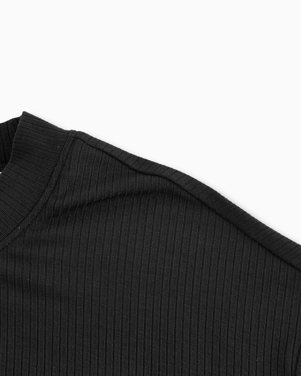 SIDE GATHER MONOGRAM TEE, Ck Black, hi-res