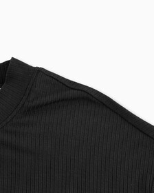 SIDE GATHER MONOGRAM TEE, Ck Black, hi-res