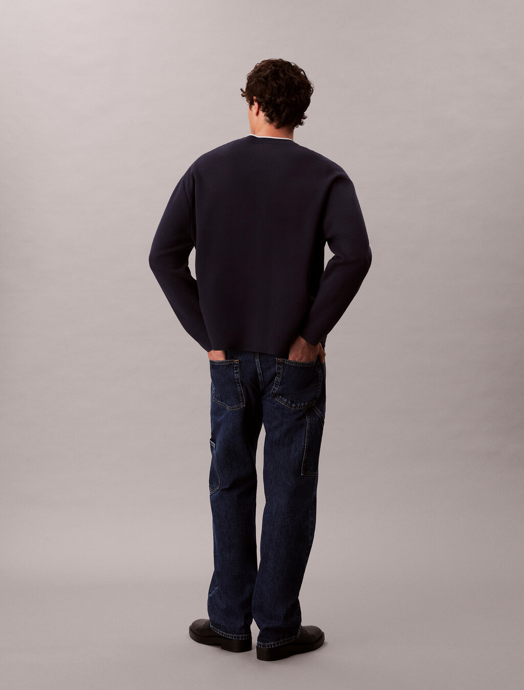 Straight Leg Carpenter Jeans, INDIGO GRAVEL, hi-res