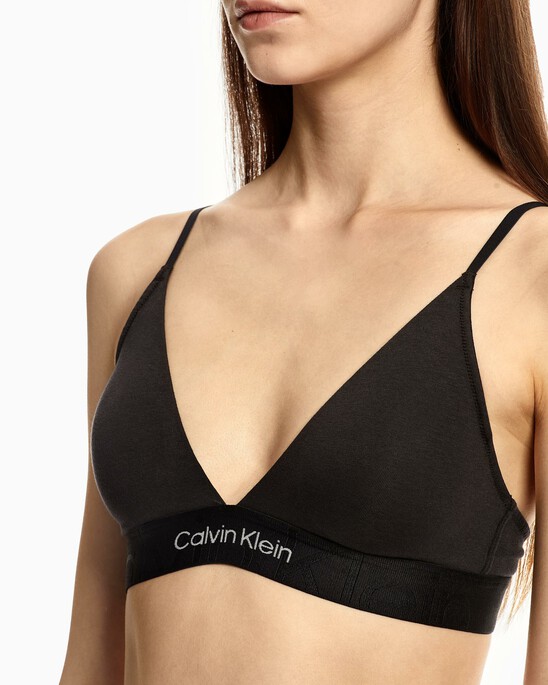 Embossed Icon Cotton Lightly Lined Triangle Bra