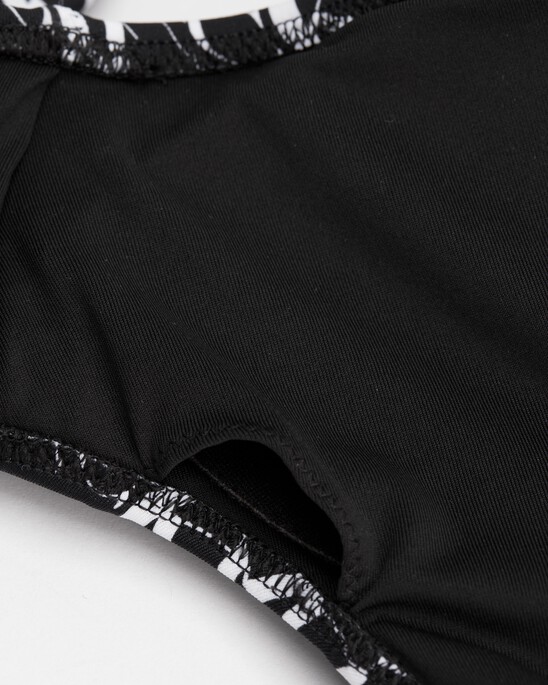 CK ONE WARPED MONOGRAM SWIM BRALETTE