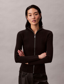Tech Capsule 尼龍拉鍊外套, Black, hi-res
