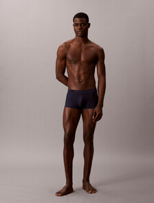 CK Black Low Rise Trunks, Blue Shadow, hi-res