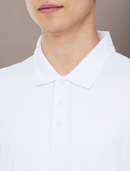 Embossed Monogram Tipped Polo