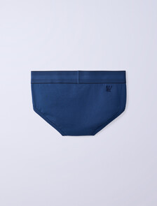 Jung Kook for Calvin Klein 經典棉質 3 件裝三角內褲, Dark Denim/Peat/Lily, hi-res