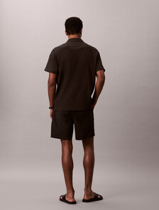 Seersucker Shorts, Black, hi-res