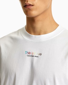 PRIDE BOX PRINT RELAXED TEE, Bright White, hi-res