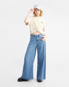 INFINITE COOL 正面飾結 T 裇, Classic Beige, hi-res