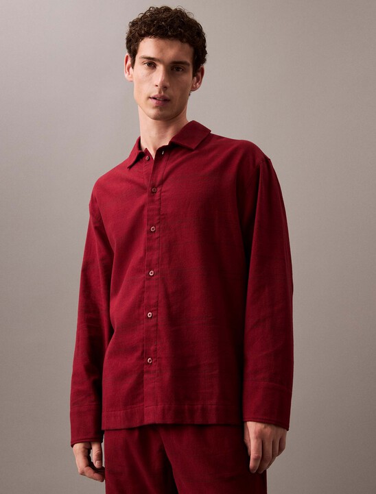 Flannel Sleep Button Down Shirt
