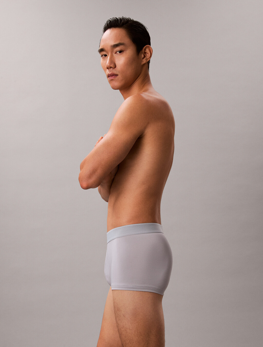 Monogram 圖案低腰平口內褲, misty grey w/ blue river fog, hi-res