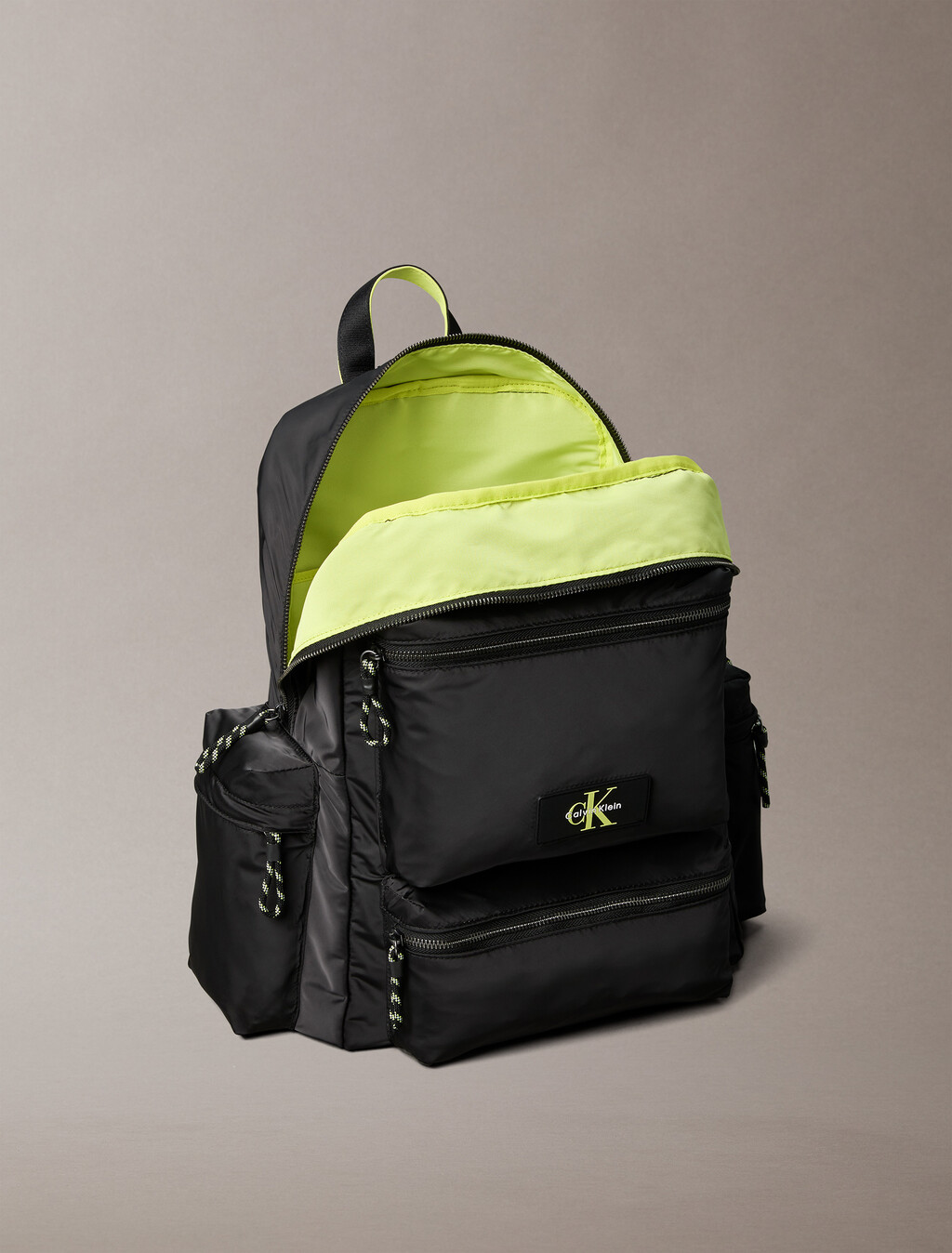 技術材質工裝風背囊, Black/Wild Lime, hi-res