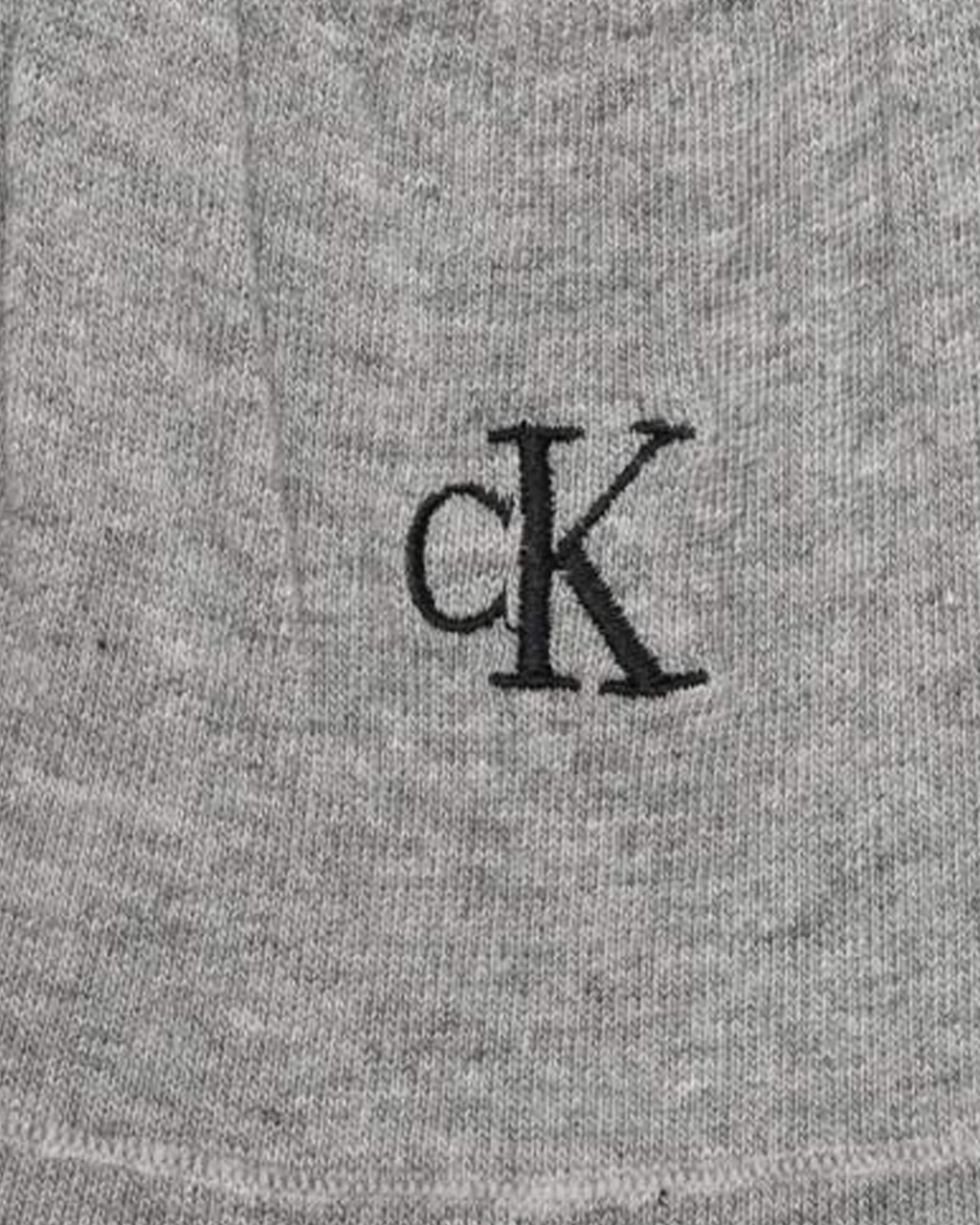 LOGO 刺繡男士隱形襪, GREY HTR, hi-res
