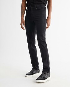 ULTIMATE STRETCH 修身牛仔褲, Rinse Black Back Embro, hi-res