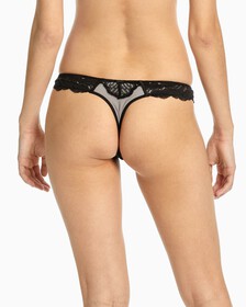 CK Black Bridal Thong, Black, hi-res