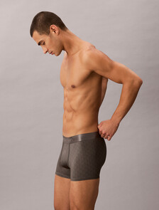 Low Rise Trunks - Micro Stretch Logo, TEENIE DELUSTER EMBLEM_SMOKED PEARL, hi-res