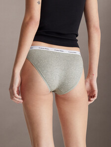 Modern Logo Bikini Briefs, Grey Heather, hi-res