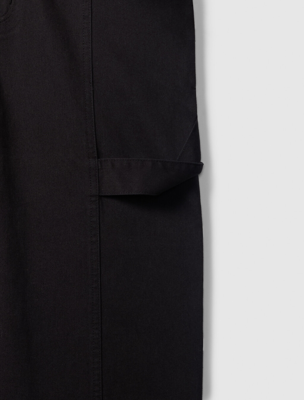 Wide Leg Cargo Pants, Black, hi-res