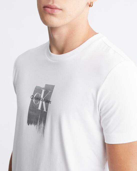 金屬色 Monogram 有機棉 T 裇