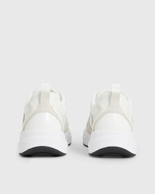 SUEDE AND MESH TRAINERS, White/Creamy White/Black, hi-res