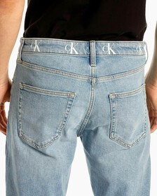 Monogram Logo Dad 牛仔褲, Light Blue Logo Wb, hi-res