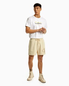 Calvin Embroidered Logo Tee, Bright White, hi-res