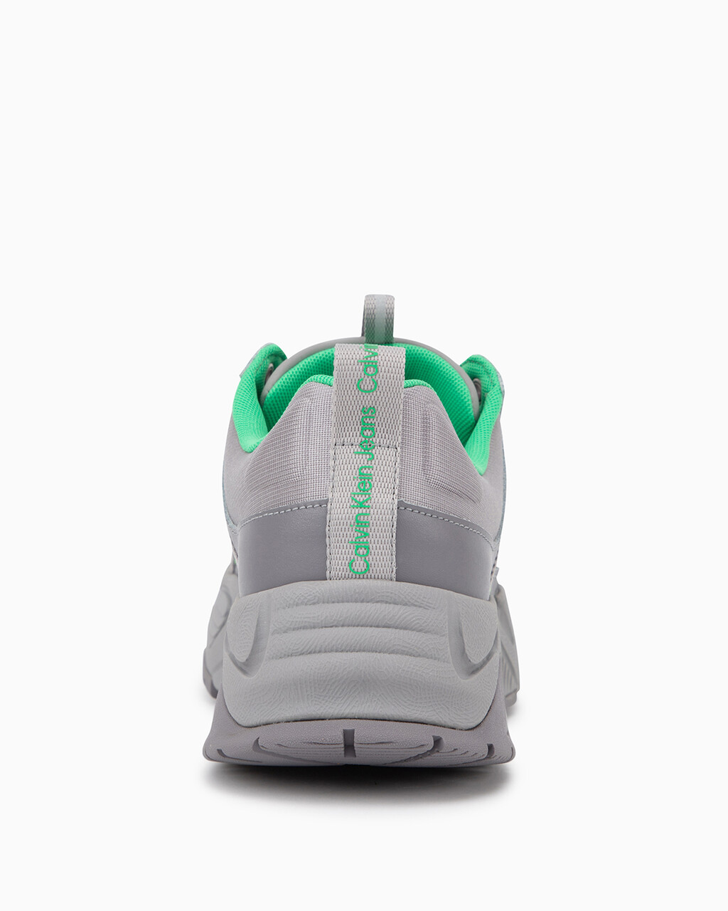 Leather Vibramâ® Chunky Trainers, Formal Gray/Stormfront/Island Green, hi-res