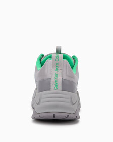 Leather Vibramâ® Chunky Trainers, Formal Gray/Stormfront/Island Green, hi-res