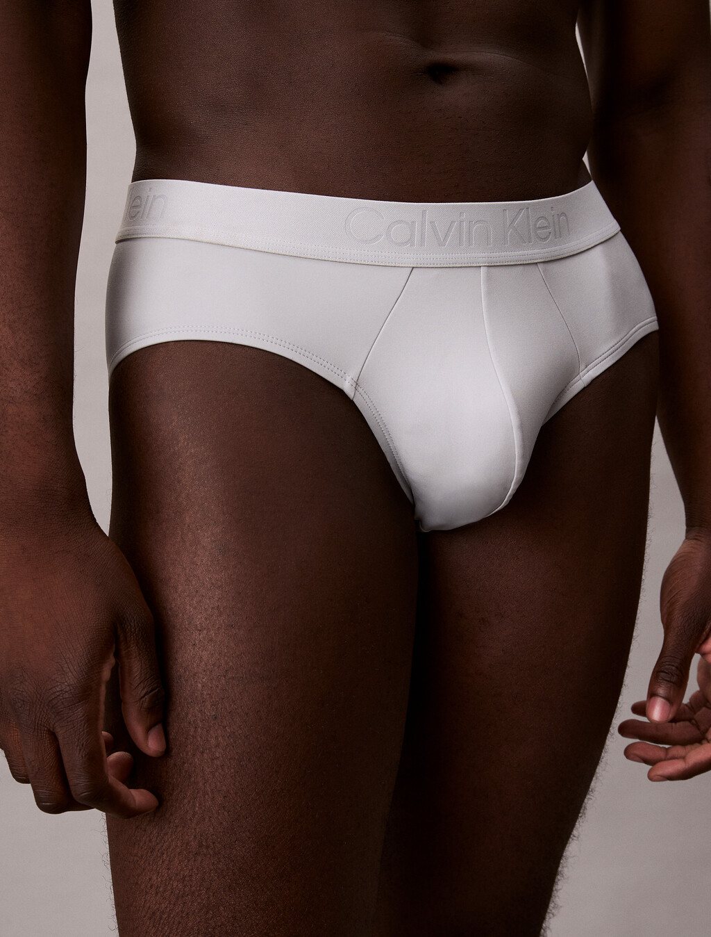 CK Black Microfiber Hip Brief, Harbor Mist, hi-res