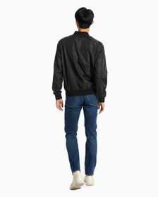 Nylon Bomber Jacket, Ck Black, hi-res