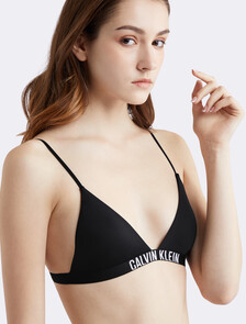 Intense Power Lightly Lined Triangle Bra, BLACK, hi-res