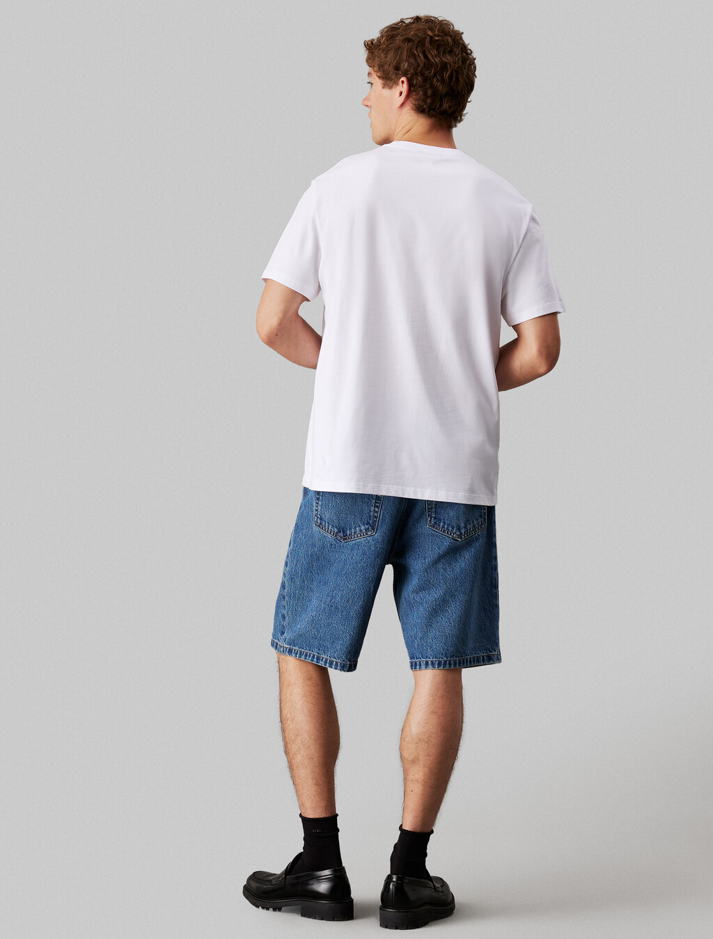 Varsity Logo Crewneck Tee, Brilliant White, hi-res