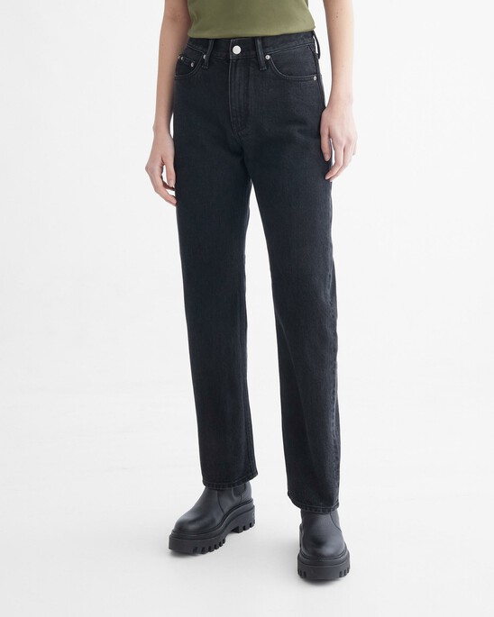 SUSTAINABLE HIGH RISE STRAIGHT JEANS