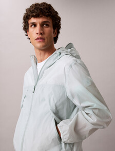 尼龍可收納連帽外套, Green Shade, hi-res